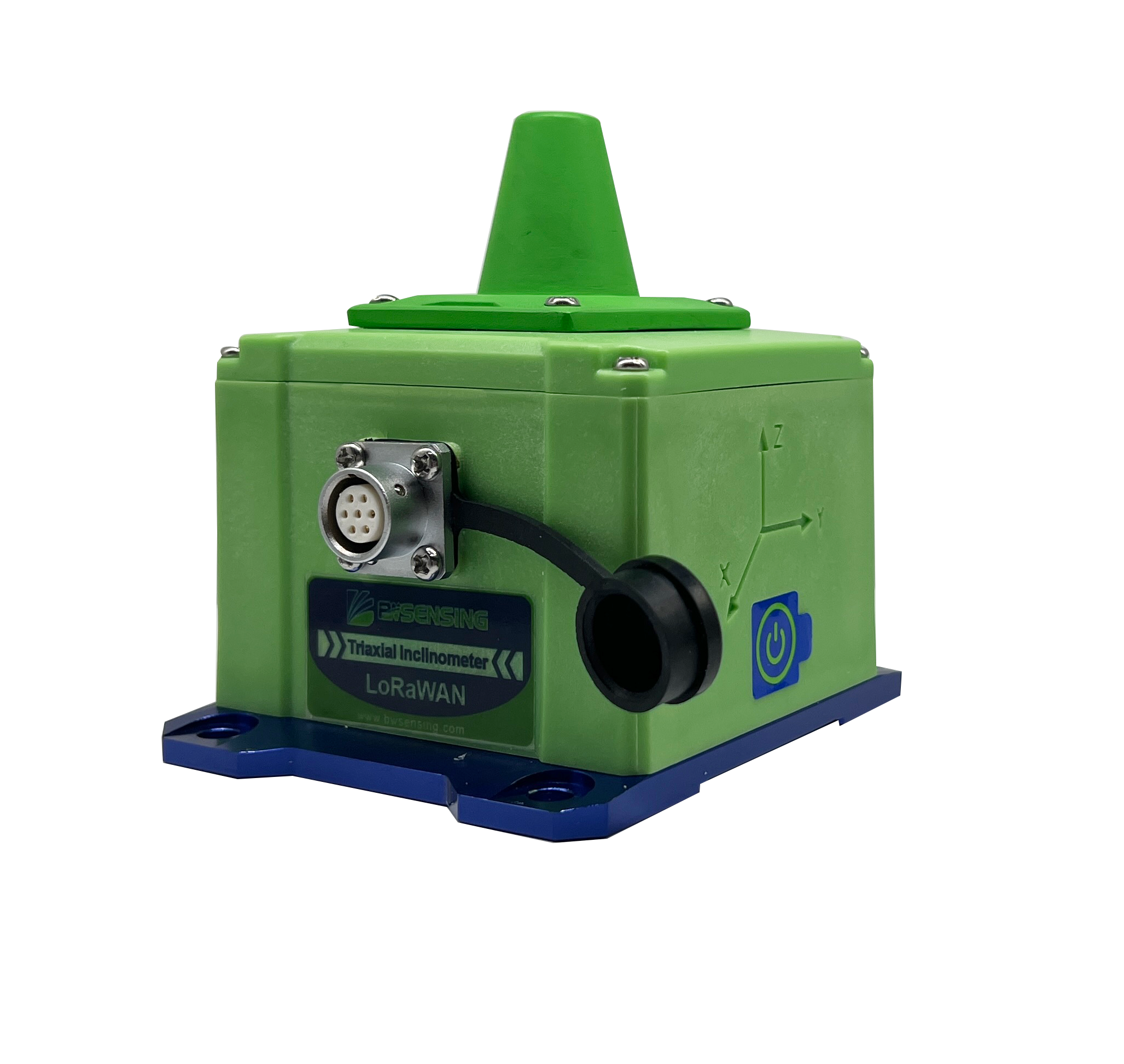 BWSENSING LoRaWAN Wireless High Accuracy Triaxial Tiltmeter / Inclinometer