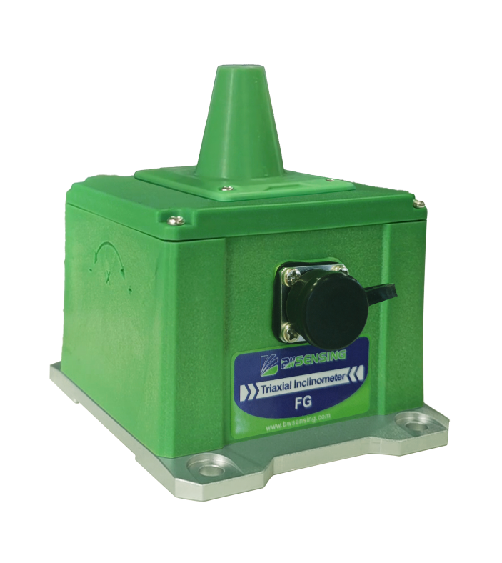 BWSENSING 4G LTE-Cat-1 Wireless High Accuracy Triaxial Tiltmeter / Inclinometer