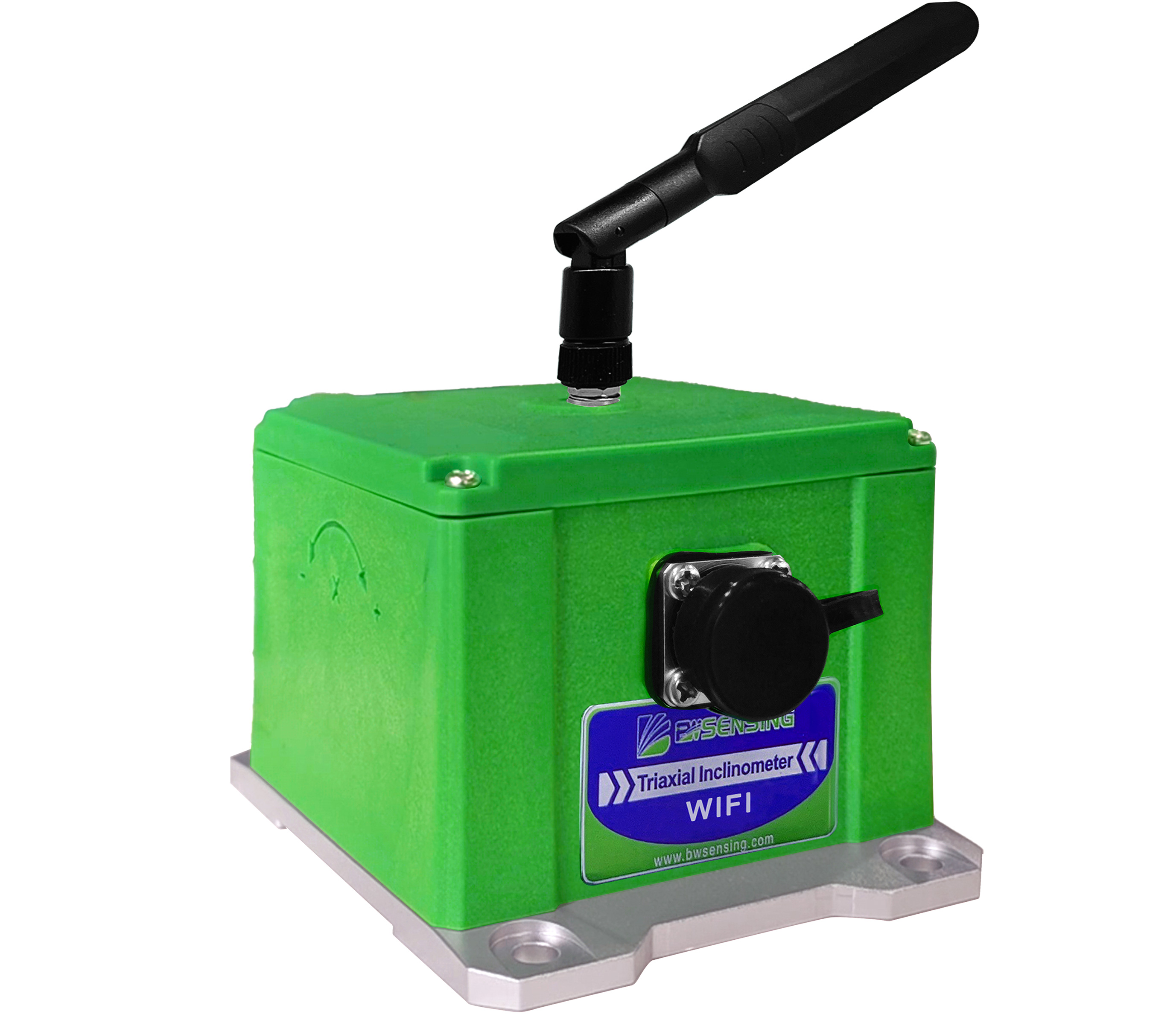 BWSENSING WiFi Wireless High Accuracy Triaxial Tiltmeter / Inclinometer